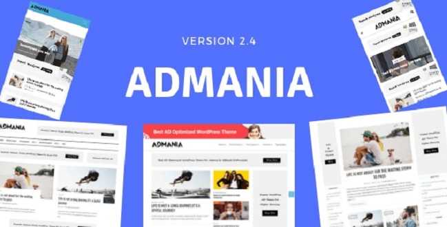 Download ADmania Theme GPL v2.5.2 - Adsense WordPress Theme